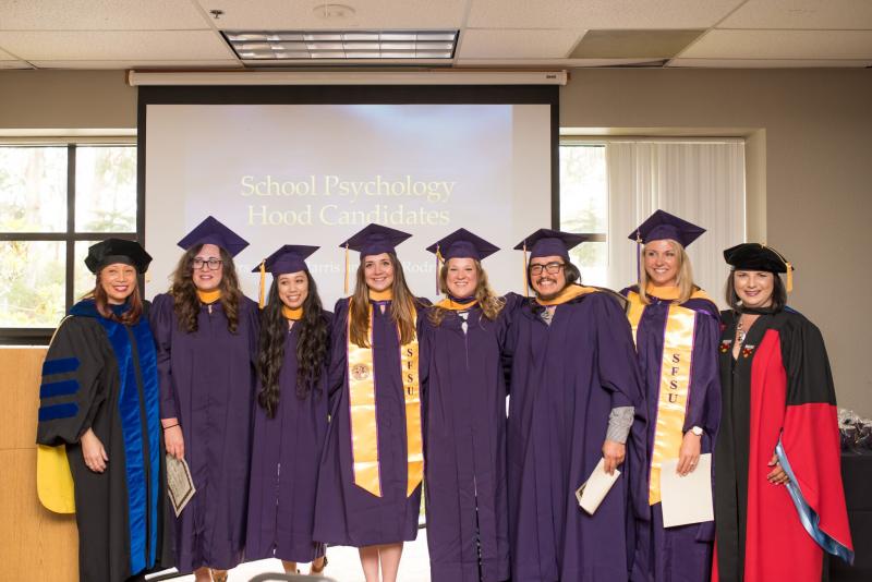 The School Psychology 2017 Cohort at the MS Hooding Ceremony