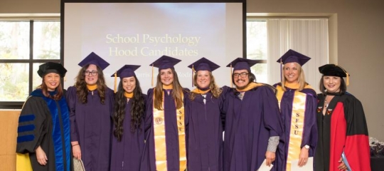 The School Psychology 2017 Cohort at the MS Hooding Ceremony